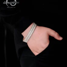 دستبند نقره مردانه کد BR01034