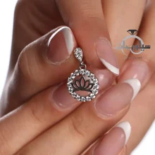 گردن آویز نقره زنانه کد NK01047