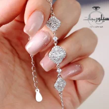 دستبند نقره زنانه کد BR01039