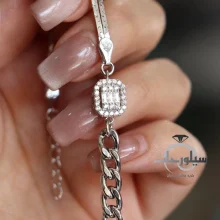 دستبند نقره زنانه کد BR01057
