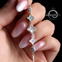 دستبند نقره زنانه کد BR01009