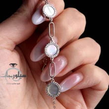 دستبند نقره زنانه کد BR01010