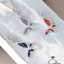 گردن آویز نقره زنانه کد NK01059