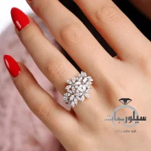 انگشتر نقره زنانه کد RG01002