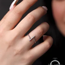 انگشتر نقره زنانه کد RG01221