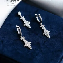 نیم ست نقره زنانه کد WS01018