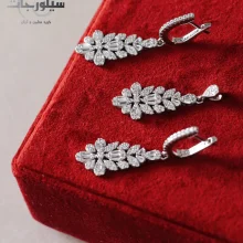 نیم ست نقره زنانه کد WS01022