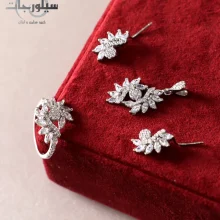 نیم ست نقره زنانه کد WS01024