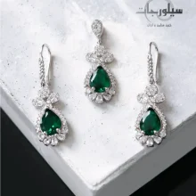 نیم ست نقره زنانه کد WS01041