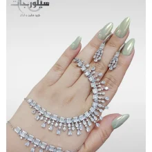 ست نقره زنانه کد WS01046