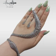 ست نقره زنانه کد WS01051