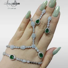 ست نقره زنانه کد WS01060