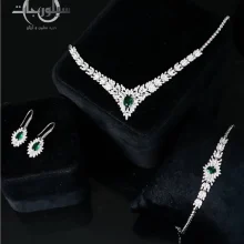 ست نقره زنانه کد WS01064