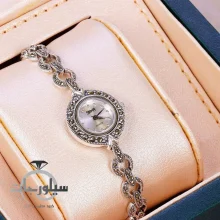ساعت نقره زنانه کد WT01008