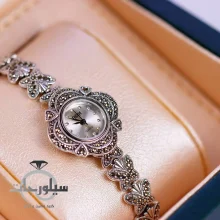 ساعت نقره زنانه کد WT01011