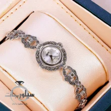 ساعت نقره زنانه کد WT01015