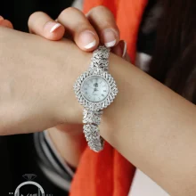 ساعت نقره زنانه کد WT01026