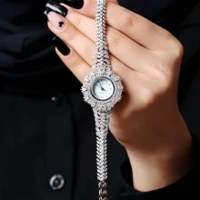 ساعت نقره زنانه کد WT01038