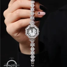 ساعت نقره زنانه کد WT01044